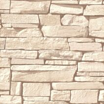 Papier Peint Vinyle Intissé motif Pierre Dax beige 0,53x10,05m - GRANDECO