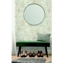 Papier peint vinyle intissé Aliare blanc/or 0,53 x 10 m - GRANDECO