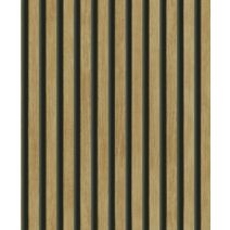 Papier peint vinyle intissé Bois Hermes chêne foncé 0,53 x 10 m - GRANDECO