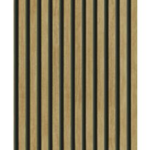 Papier peint vinyle intissé Bois Hermes chêne foncé 0,53 x 10 m - GRANDECO