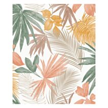 Papier peint Wild Palms kaki - GRANDECO