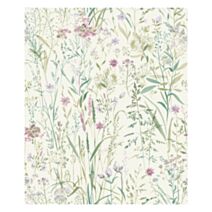 Papier peint Free Flower vert/lila - GRANDECO