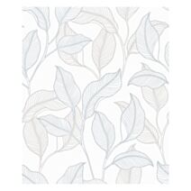 Papier peint Nardy blanc gris et or - GRANDECO