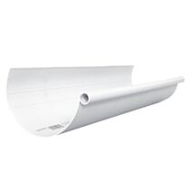 Gouttière PVC 25cm L.4m Blanc - INTERPLAST