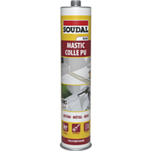 Mastic colle polyuréthane béton métal bois 310ml SOUDAL