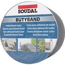 Bande d'étanchéité Butyband - 7,5cm x 10m - alu - SOUDAL