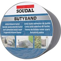 Bande d'étanchéité Butyband - 10cm x 10m - alu - SOUDAL