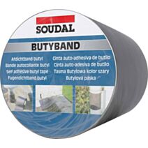 Bande d'étanchéité Butyband - 15cm x 10m - alu - SOUDAL