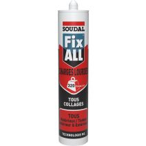 Mastic colle Fix All Charges Lourdes 290 mL blanc - SOUDAL
