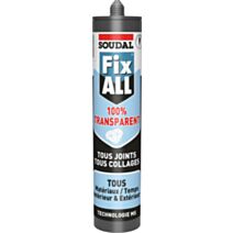 Mastic colle Fix ALL Crystal 290ml - SOUDAL