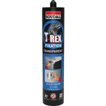 Colle fixation T-rex fixation - bleu - transparent 310g