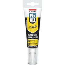 MASTIC-COLLE FIX ALL TURBO BLANC 125ML