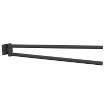 Porte-serviette 2 barres noir LOFT-GAME - ALLIBERT