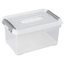 Boite de rangement Handy Box plus 6L - clips gris avec couvercle - CURVER