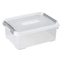 Boite de rangement Handy Box plus 12L - clips gris avec couvercle - CURVER