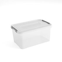 Boite de rangement Handy Box plus 50L - clips gris avec couvercle - CURVER