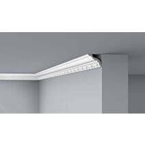 Moulure de plafond E10 Polystyrène 75x75mm 2m - DECOFLAIR