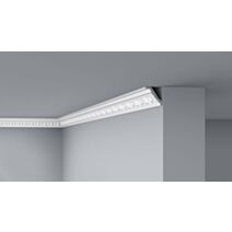 Moulure de plafond E23 Polystyrène 55x55mm 2m - DECOFLAIR