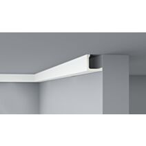 Moulure de plafond F20 polyuréthane 100x100mm 2m - DECOFLAIR