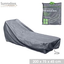 Housse de protection pour bain de soleil polyester 200 x 75 x 45 cm