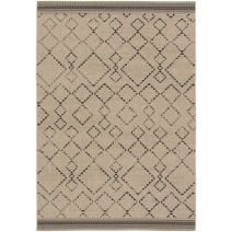Tapis intérieur/extérieur Loomi 80 x 150 cm naturel/noir - BALTA