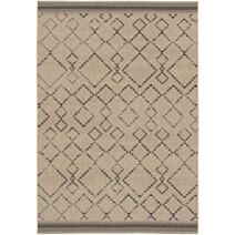 Tapis intérieur/extérieur Loomi 80 x 150 cm naturel/noir - BALTA