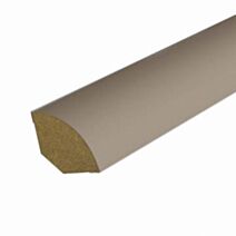 Quart De Rond MDF Revêtu Taupe 12x12mm
