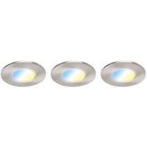 Spot métal nickel brossé idual performa d8cm