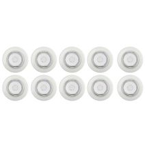 Spot métal blanc idual cliplock d8cm