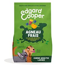 Croquettes pour grand chien adulte agneau sans céréales 12kg - EDGARD COOPER