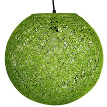 Suspension Sisal verte Ø30cm E27 7W- C CREATION