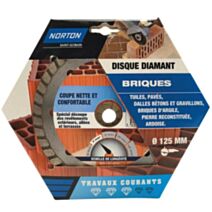 Disque à tronçonner Diamant pour brique et tuile Ø125mm