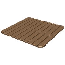 Caillebotis douche/baignoire 55x55cm marron - TATAY
