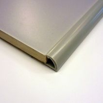 1/4 rond ouvert 6 pvc gris 2.5m - DINAC
