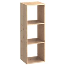 Meuble de rangement 3 cases Pin Brut Kubik 108x36xP30cm - LUSIMAT