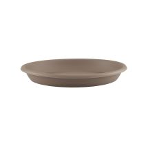 Soucoupe ronde 26cm taupe