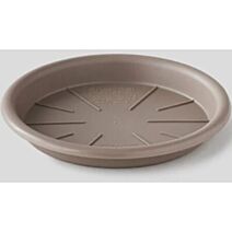 Soucoupe ronde 11,5cm taupe