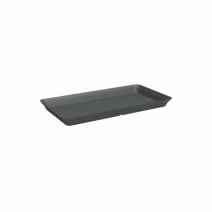 Soucoupe Capri rectangulaire XL 80 cm anthracite - ARTEVASI