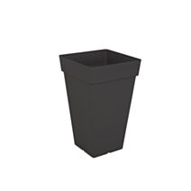 POT CAPRI CARRE HAUT 65CM ANTHRACITE