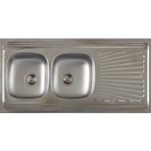 Évier de cuisine à poser AIR 2 acier inoxydable 120x60cm - BANKA