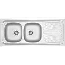 Évier de cuisine à poser AIR 2 acier inoxydable 120x60cm - BANKA
