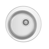 Évier de cuisine à encastrer inox  Air 1 bac Ø48cm - BANKA