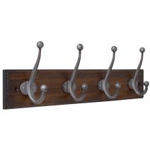 portemanteau cacao bois vieilli 4 têtes