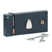 Serrure applique horizontale 4 gorges à fouil140x82mm gauche - B RESIST