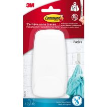 Patère à ventouse blanc nacré - 3M COMMAND