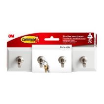 Barre porte clé blanc nacre deco - 3M COMMAND 