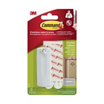 Crochet tableau plastique blanc - 3M COMMAND