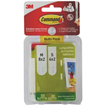 Languettes tableau blanc 8mm + 16MM - 3M COMMAND