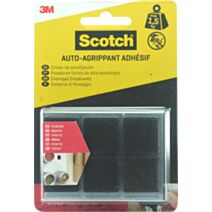 Pastille agrippante noir 22x22mm