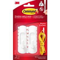Crochet basique blanc MM - 3M COMMAND